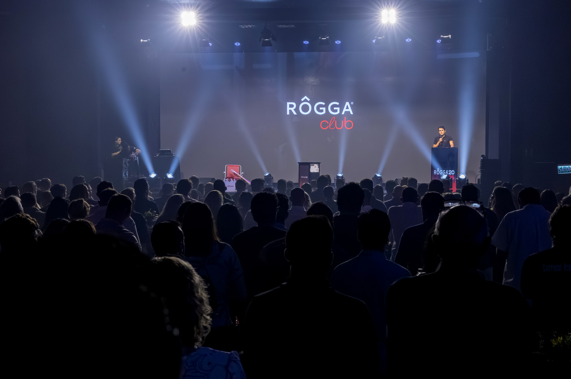 Evento corporativo Rôgga Club com grande público